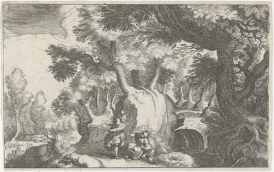 Paysage forestier avec Agar et Ismaël