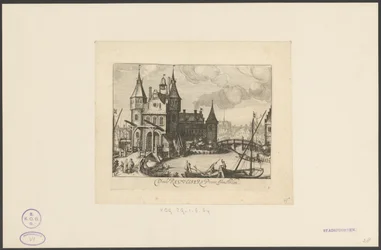 Vue sur la Première porte des Réguliers à Amsterdam