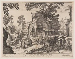 Guérison du paralytique, extrait de Paysages avec scènes de la vie du Christ