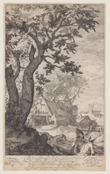 Paysage avec une ferme