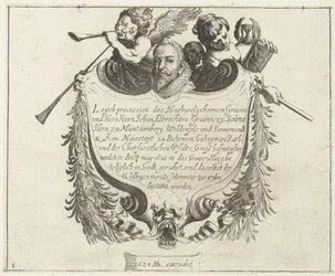 Gravure illustrant le cortège funèbre de Johann Albrecht, comte de Solms, 1623