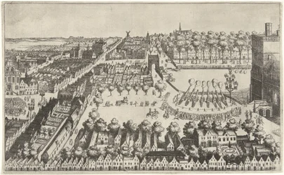 Feux de joie à La Haye après la proclamation de la trêve, 1609