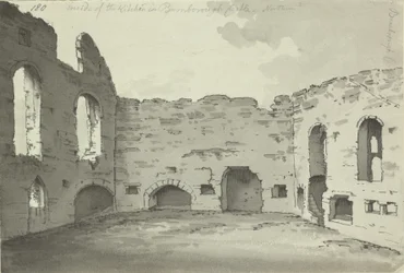 Château de Bamburgh, ruines de la cuisine