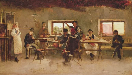 Fêtards dans un pub, 1888