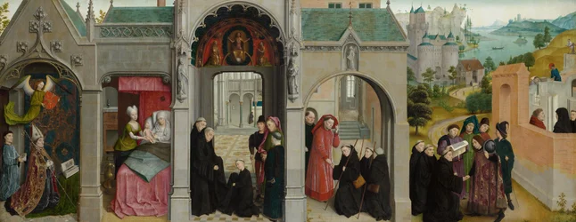 Scènes de la vie de saint Bertin - Annonciation avec prophètes et évangélistes