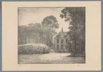 Vue de la ferme sur le domaine De Raephorst