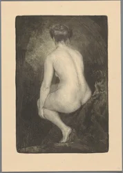 Femme nue assise