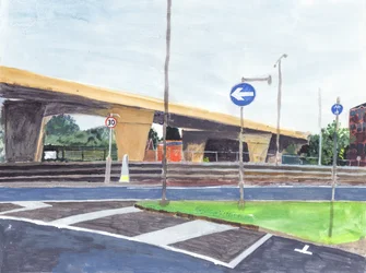 Viaduc en béton, 2019