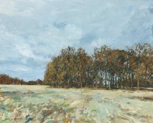 Bois, parc de Richmond, 2019 (huile sur panneau)