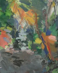 Sentier forestier no. 20 (acrylique sur toile)