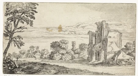 Paysage avec ruine