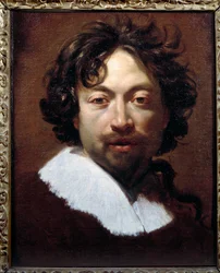 Autoportrait. Peinture par Simon Vouet (1590-1649) vers 1626-1627, Lyon, Musée des Beaux-Arts