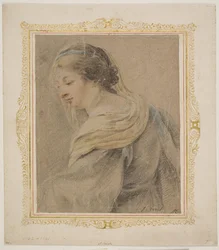 Étude de femme pour "Madonna et l