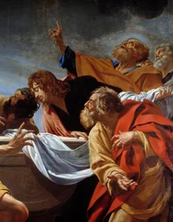 Les Apôtres au tombeau de la Vierge (détail)