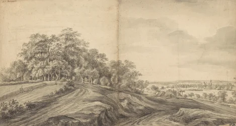 Panorama de Boersberg avec le château de Doorwerth au loin