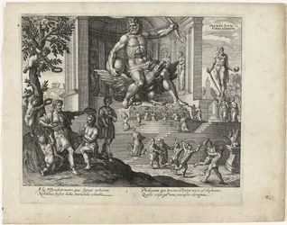 La statue de Jupiter à Olympie (Les sept merveilles du monde)