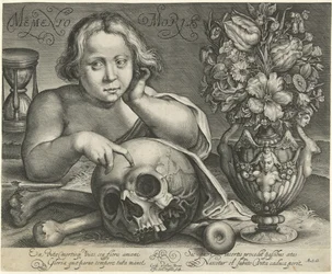 Enfant avec crâne (Vanitas)