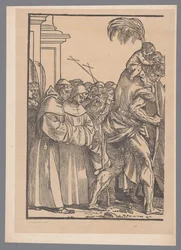 Reproduction de la première partie de la série de gravures Le Triomphe du Christ d