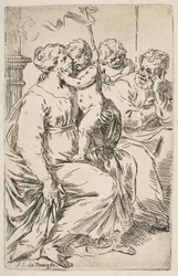 Sainte Famille avec Saint Jean-Baptiste, vers 1640-1642