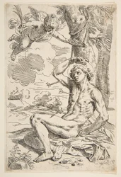 Saint Sébastien percé de flèches et attaché à un arbre, vers 1639