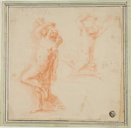 Deux esquisses de Saint Sébastien