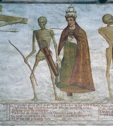 La Mort demandant au Pape de danser (détail)