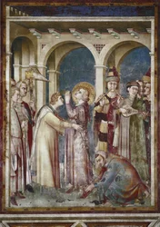 Fresque de la vie de Saint Martin (détail)