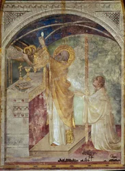 Fresque de la vie de Saint Martin (détail)
