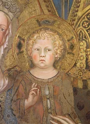 Maesta : Enfant Jésus, 1315 (détail)