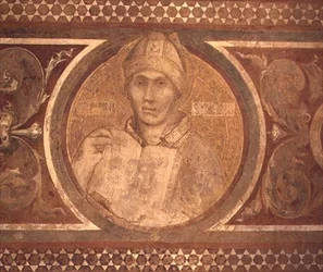 Maesta : Saint Augustin (détail)