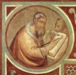 Maesta : Saint Marc avec le lion (détail)