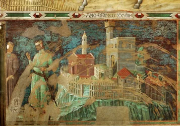 La ville de Sienne (fresque)