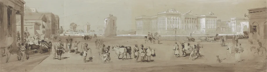Maison du gouvernement depuis la bibliothèque de St. Andrew - Calcutta