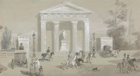 Statue du marquis de Hastings à Tank Square - Calcutta