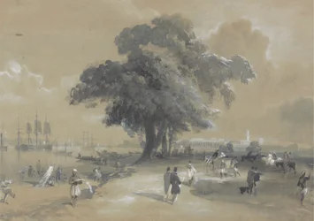 Ville et port de Calcutta