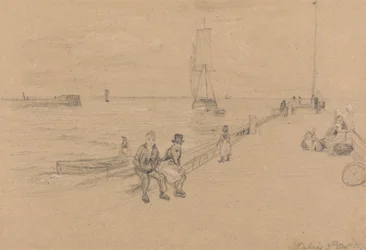 Sur la jetée, Calais