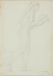 Étude pour Pèlerin dans Romaunt of the Rose