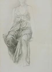 Étude de draperie pour 