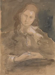 Étude de portrait de Martha, Lady Hayter
