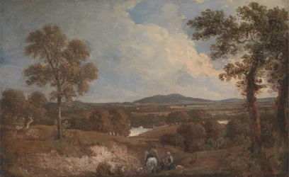 Paysage avec figures au premier plan
