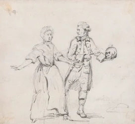 Deux figures avec un crâne