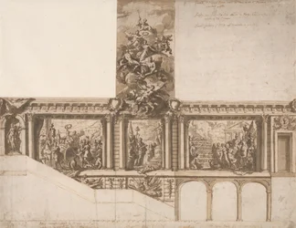 Conception pour plafonds, murs et escalier