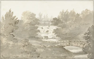 Conception pour un pont rustique sous la cascade, Virginia Water