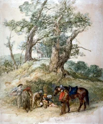 Une halte, 1888