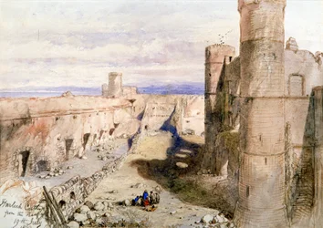 Château de Harlech depuis les remparts, 1850