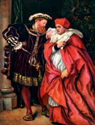Henri VIII et le cardinal Wolsey