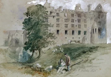 Château de Linlithgow, West Lothian, Écosse, 1845
