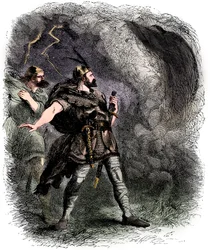 Macbeth et Banquo rencontrant les trois sorcières