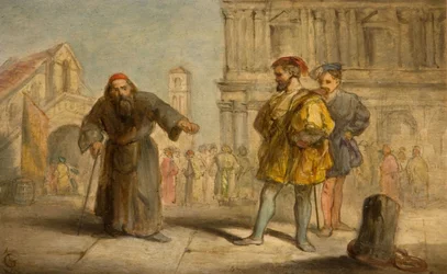 Scène de Le Marchand de Venise de Shakespeare, 1865