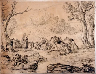 Saint Jean prêchant dans le désert